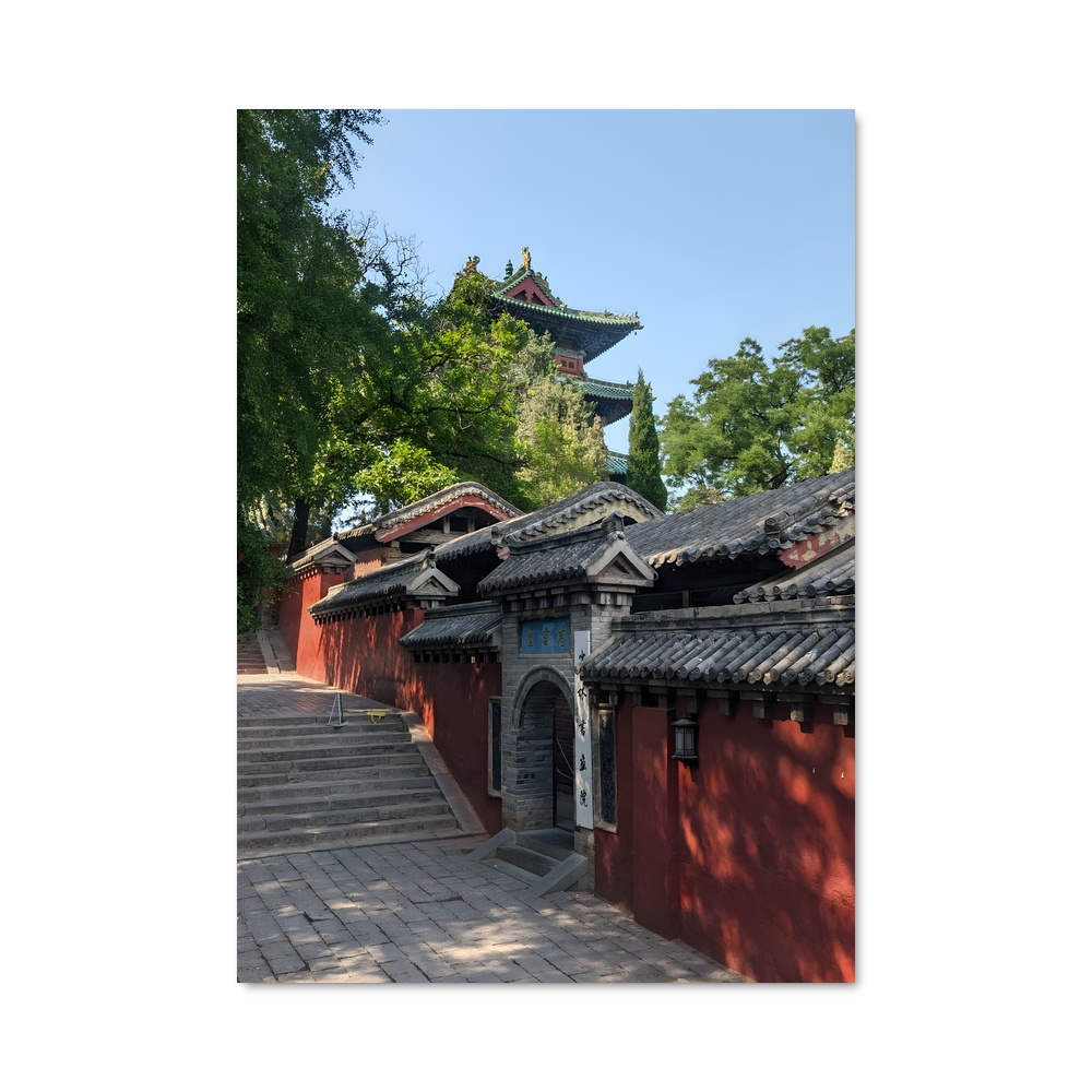 Poster Chemin du Temple Shaolin – affiche Kung Fu